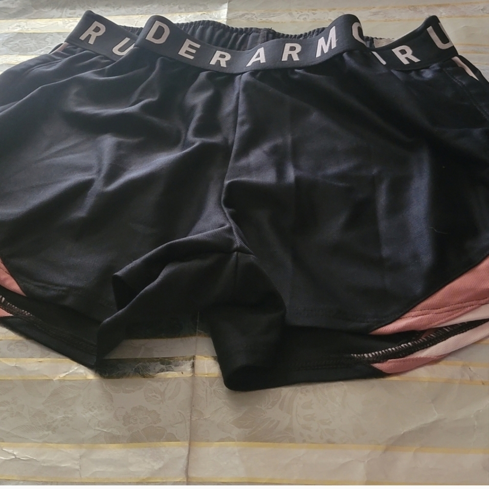 Under Armour Asymmetrical Skirt in Black and Pink